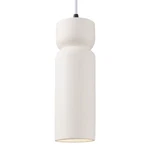 Justice Radiance Tall Hourglass Pendant, Bq/bk/wh CER-6510-BIS-MBLK-WTCD. Fixed Price $160.20.