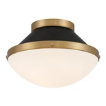 Crystorama Xander Light Flush Mount, Vibrant Gold/black/white XAN-8001-VG-MK. Fixed Price $218.00.