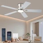 Knun Ceiling With LIGHT,52 Inch Low Profile Fans Remote Cont.... Fixed Price $99.06.