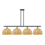 Innovations Lighting 516-4I-12-50 Woven Rattan Linear Black Antique. Fixed Price $1018.60.