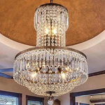 Elegant 6-LIGHT Crystal Chandelier In Antique Bronze For Home Decor. Fixed Price $465.99.