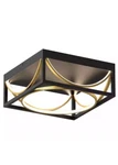 Artika Luxury 13 In. 1-LIGHT Modern Black And Gold Integrated Led Flush Mount. Fixed Price $109.99.