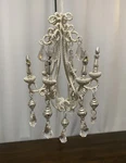 Kurt S. Adler Bejeweled Silver Candelabra Chandelier Christmas Ornament 7. Fixed Price $28.99.