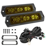 Ychow-tech 7IN Flush Mount Led Pods 12000LM Amber Cree Off Road Work Lights For. Fixed Price $86.76.