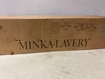 Minka Lavery 2424-84-L Beacon Led Vanity Light, Seedy Glass, Brushed Nickel. Fixed Price $232.99.