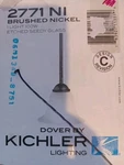 Kichler Lighting By Dover 2771 Brushed Nickel Etched Seedy Glass Hanging. Fixed Price $18.99.