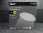 Commercial Electric 12IN Led Motion Sensing Flush Mount 54074491. Fixed Price $40.99.