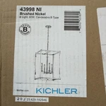 Kichler Crosby 31-IN Light Foyer Pendant, Brushed Nickel (43998 Ni). Fixed Price $95.50.