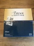 Patriot Lighting Bristol Collection 2 Flush Mount Nickel W/alabaster Glass. Fixed Price $7.99.