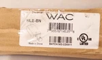 Wac Track Live End Connector Aluminum Brushed Nickel 120V Hle-bn (box Of 10). Fixed Price $79.99.