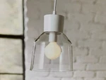 Allen + Roth Mackensie White French Clear Glass Jar Mini Pendant Light. Fixed Price $47.99.
