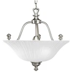 Progress Lighting Semi-flush With Etched Glass Antique Nickel. Fixed Price $35.56.