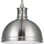 Sea Gull Pratt Street Light 10 Inch Pendant, Brushed Nickel, 65085-962. Fixed Price $87.48.
