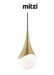 Mitzi Ariana 8" Mini Pendant W/ Frosted Glass Shade-aged Brass (H375701S-AGB). Fixed Price $155.00.