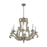 Kichler 43265DAW - Hayman Bay 8 Light 32" Distressed Antique White Chandelier. Fixed Price $818.99.