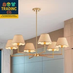 39 Boho Rattan Chandelier 6-LIGHTS Rustic Industrial Pendant Large Adjust. Fixed Price $189.99.