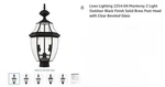 Livex Lighting 2254-04 Monterey Outdoor Black Solid Brass Post Head. Fixed Price $39.99.