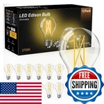 Dalattin 12 Pack A19 Vintage Led Edison Bulbs, Dimmable, 60W Equivalent, High Br. Fixed Price $39.51.