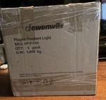Dewenwils 15 Ft. 1-LIGHT Beige Plug In Pendant With Clear Cord. Fixed Price $23.99.