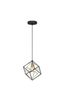 Artika Imperium 25-WATT 1 Light Black & Gold Modern Mini Pendant Fixture. Fixed Price $33.42.