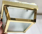 Starlight By Thomas Flush Ceiling Mount Porch Brass 2 Fixture Nos 1989. Fixed Price $41.99.