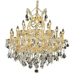 Elegant Lighting 2800D30G/RC Maria Theresa Mini Chandelier Gold. Fixed Price $1878.00.