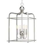 Progress Lighting P500036 Nickel Assembly Hall 4-LIGHT 15"W Chandelier. Fixed Price $359.99.