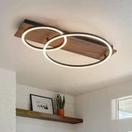 Huoku 24" Led Wood Ceiling Light Dimmable Flush Mount New Inspected $75 Off!. Fixed Price $64.45.
