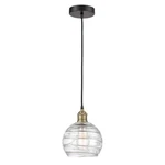 Innovations Athens Swirl 1LT 8" Mini Pendant, Bb/deco 616-1P-BAB-G1213-8. Fixed Price $149.00.