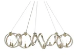 Best Offer New Currey & Company $2,970 Silver Leaf Chandelier Local Pick Up Only. Fixed Price $2970.00.