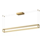 Kuzco Plaza 60" Led Linear Pendant, Brushed Gold/white Silicone LP45560-BG-UNV. Fixed Price $1348.00.