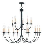 Livex Lighting 4460-04 Heritage 15 Black Chandelier. Fixed Price $1159.90.