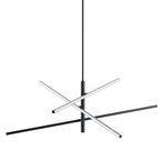 Afx KNOP48LAJUD Knoll 48"W Abstract Multi Light Pendant - Black. Fixed Price $478.00.
