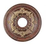 Livex Lighting Ceiling Medallion Verona Bronze With Aged Gold Leaf Accents. Fixed Price $182.99.
