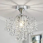 Wuzups Crystal Chandelier Flushmount Ceiling Modern Lighting Fixture. Fixed Price $80.54.