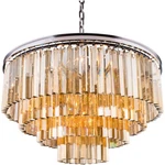 Elegant Lighting 1201D32PN-GT/RC Sydney Pendant Polished Nickel. Fixed Price $2544.00.