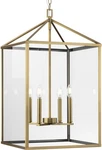 Progress Lighting Hillcrest 17" 4-LIGHT Brass Farmhouse Flush P400017-104. Fixed Price $369.00.
