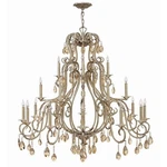 Hinkley Lighting Carlton 21 Chandelier 3 Tier Foyer, Silver Leaf - 4779SL. Fixed Price $1774.99.