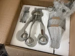 Progress Lighting P4762 Brushed Nickel Classic 3-LIGHT 18"W Chandelier. Fixed Price $55.00.