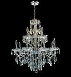 New Elegant 12-LIGHT Crystal Chandelier Chrome Candle Style Ceiling D:25. Fixed Price $428.00.