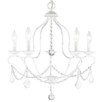 Livex Lighting 6435 Chesterfield 1 Tier Chandelier - Off White. Fixed Price $379.96.