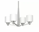 Park Harbor PHHL6284BN 22"W 4-LIGHT Single Tier Shaded Chandelier W/glass Shades. Fixed Price $149.99.