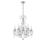 World Imports Kothari 6-LIGHT Chrome Chandelier With Hanging Crystals. Fixed Price $68.10.