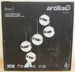 New Open Box Artika Wavey Led Pendant Fixture Hanging PDT-5WA-C. Fixed Price $30.00.