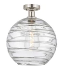 Innovations Lighting 616-1F-17-12 Athens Semi-flush 12"W Brushed Satin. Fixed Price $253.00.