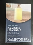 Hampton Bay 3 In. X 4.5 Fireglow Candle With 24 Led White. Fixed Price $14.88.
