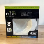 Elite RJL637-950L-DIMTR-120-27K/30K/35K/40K/50K-90-W-WH 6" Led Retrofit Baffle. Fixed Price $31.34.