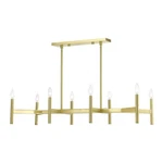 Livex Lighting 51178 Copenhagen 40"W Linear Chandelier - Brass. Fixed Price $669.96.