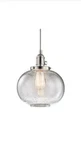 Kichler Avery 10" Wide Mini Pendant With Clear Seedy Glass Shade Brushed Nickel. Fixed Price $79.99.