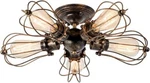 Moonkist Vintage Ceiling Industrial Semi-flush Mount 5 Lights-bronze. Fixed Price $83.98.
